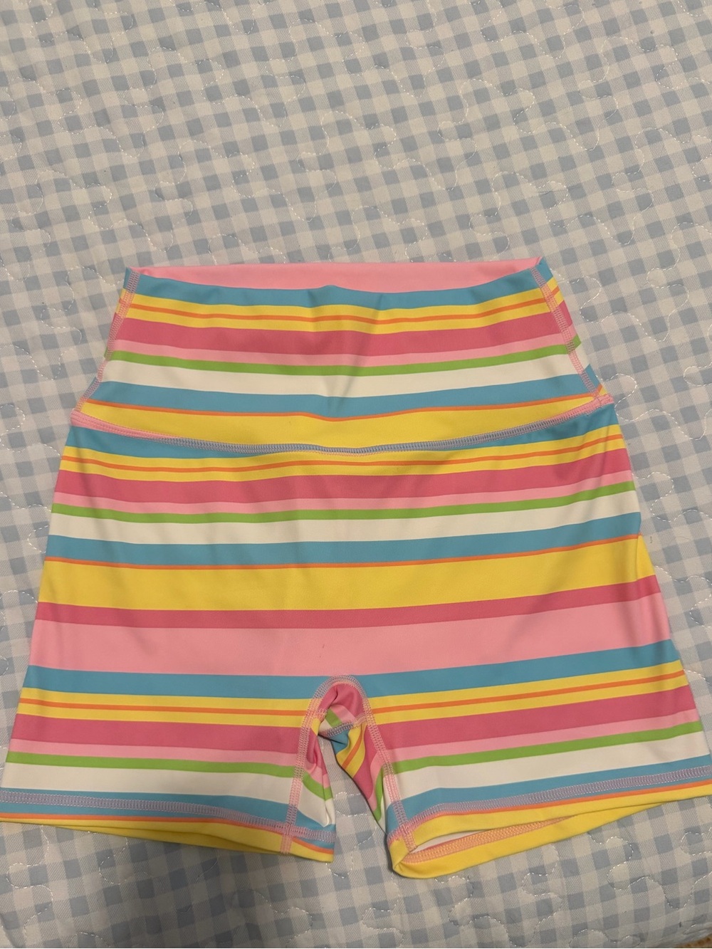 Fancy south beach stripe shorts